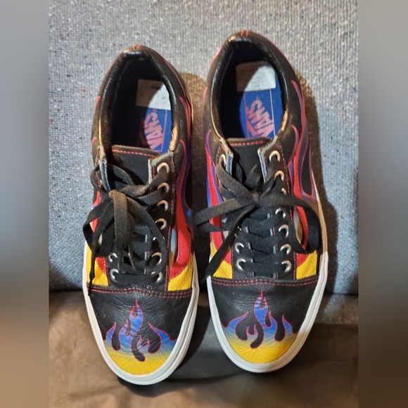 Vans Old Skool Flame Race (Sample Pair) Size Mens 9 - Picture 8 of 10